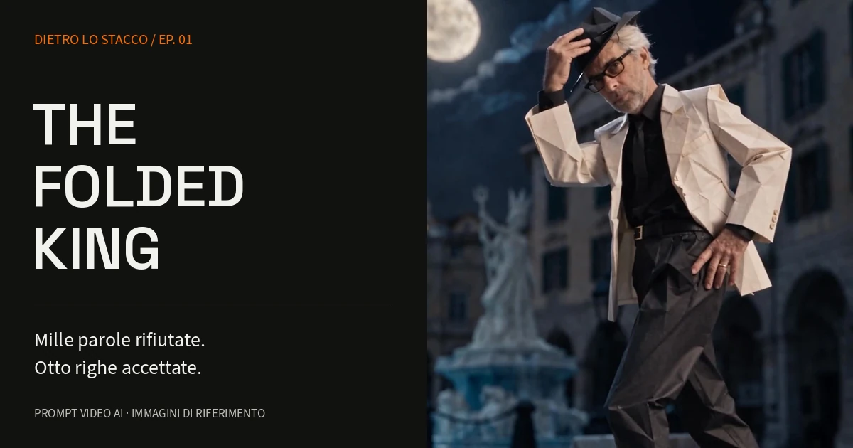 The Folded King — fotogramma del film e titolo Dietro lo stacco EP. 01